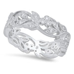 Diamond Floral Eternity Band | Beverley K