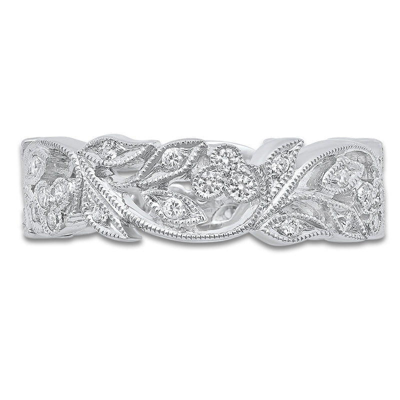 Floral eternity band hotsell
