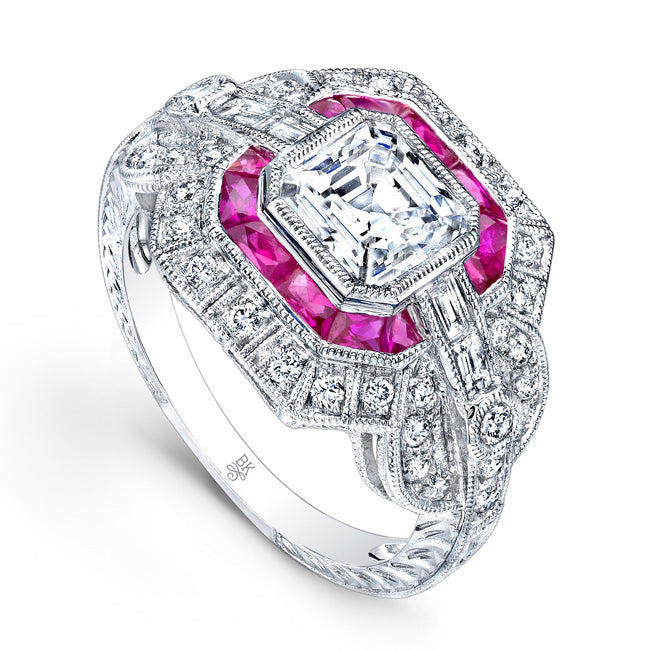 Diamond and Ruby Ring | Beverley K