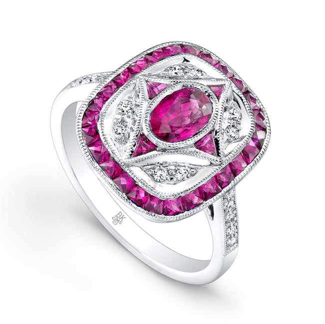 Ruby and Diamond Ring | Beverley K
