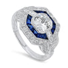 Diamond and Sapphire Ring | Beverley K