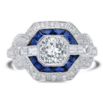 Diamond and Sapphire Ring | Beverley K