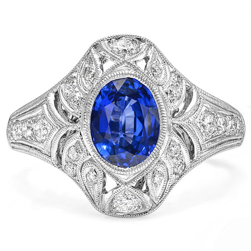 Sapphire and Diamond Ring | Beverley K