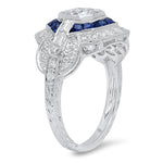 Diamond and Sapphire Ring | Beverley K