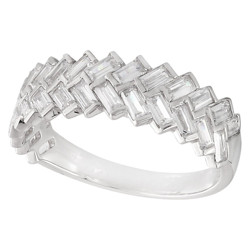 Double Baguette Diamond Band | Beverley K