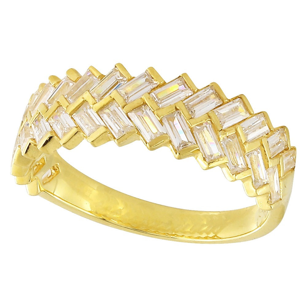 Double Baguette Diamond Band | Beverley K