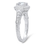 Diamond Halo Engagement Ring Setting | Beverley K