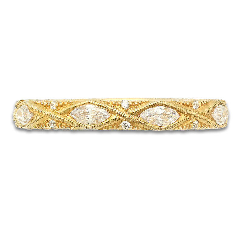 Marquise and Pave Diamond Eternity Band | Beverley K