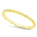 Marquise and Round Diamond Thin Eternity Band | Beverley K 