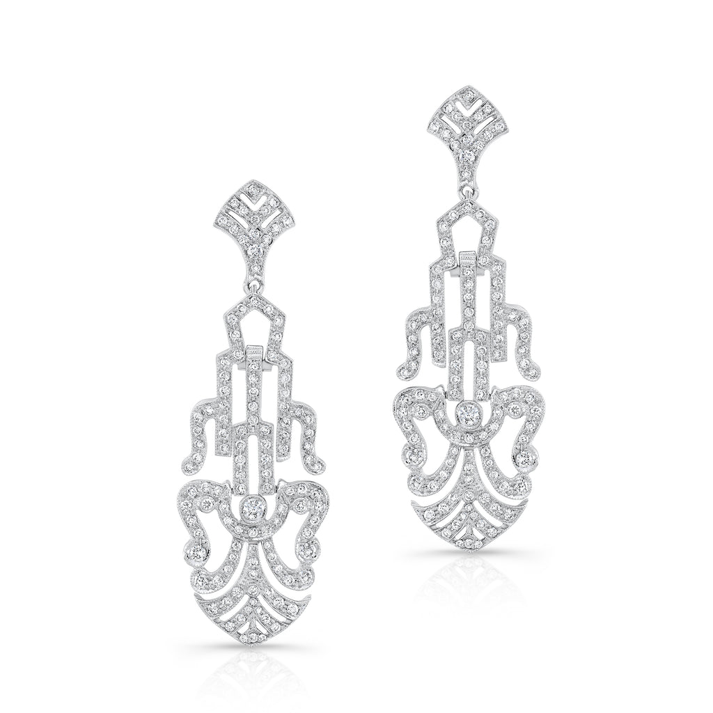 Old Hollywood Diamond Earrings | Beverley K 