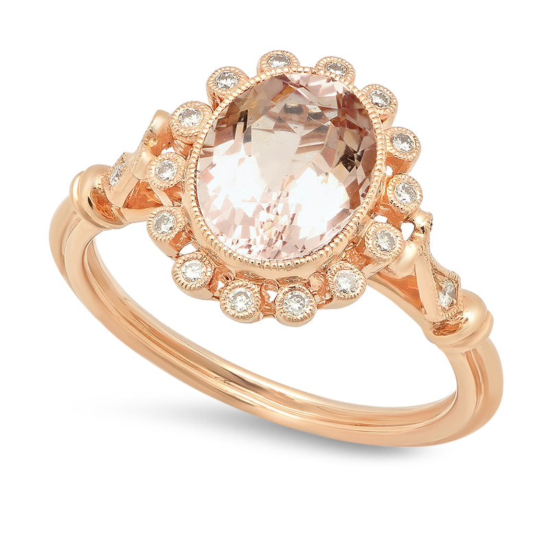 Oval Morganite Ring | Beverley K