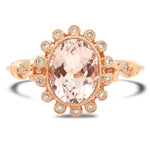 Oval Morganite Ring | Beverley K