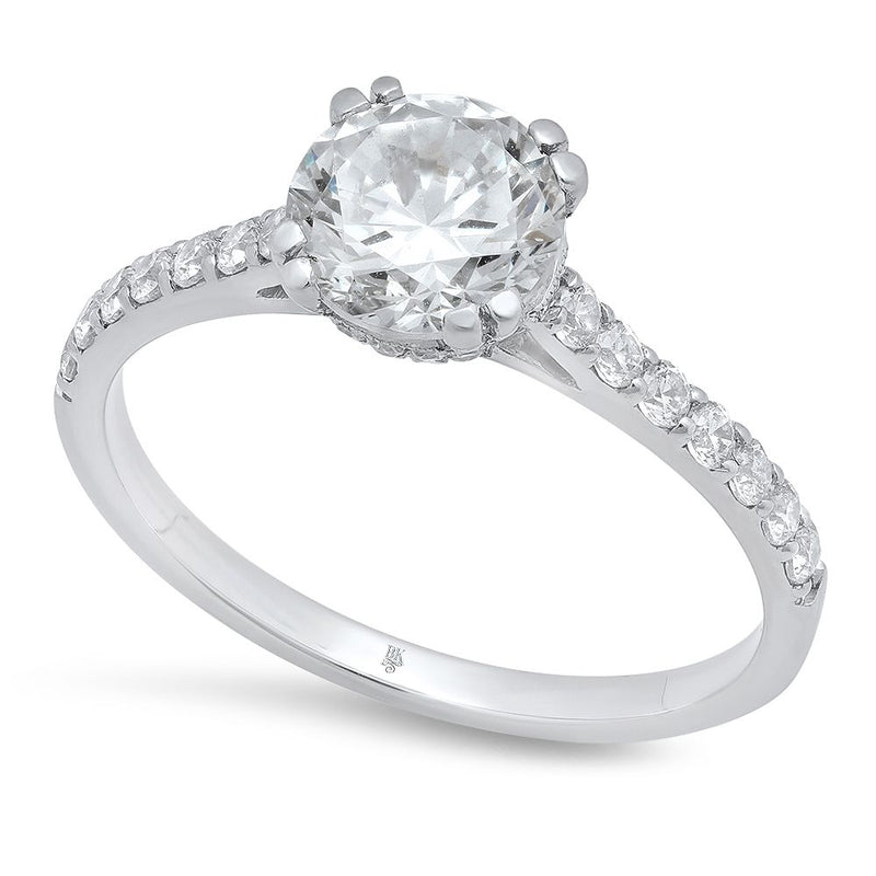 Prong Set Diamond Engagement Ring Setting | Beverley K