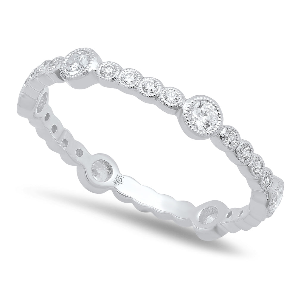 Round Bezel Diamond Eternity Band | Beverley K