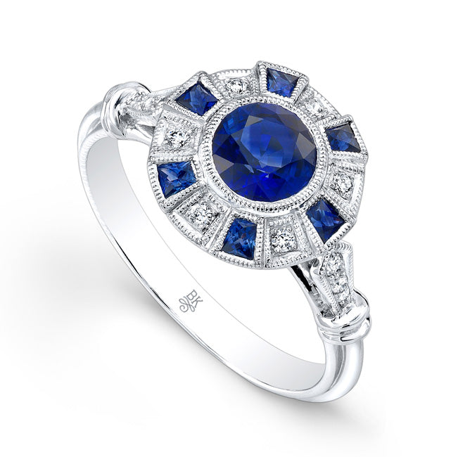 Sapphire and Diamond Ring | Beverley K