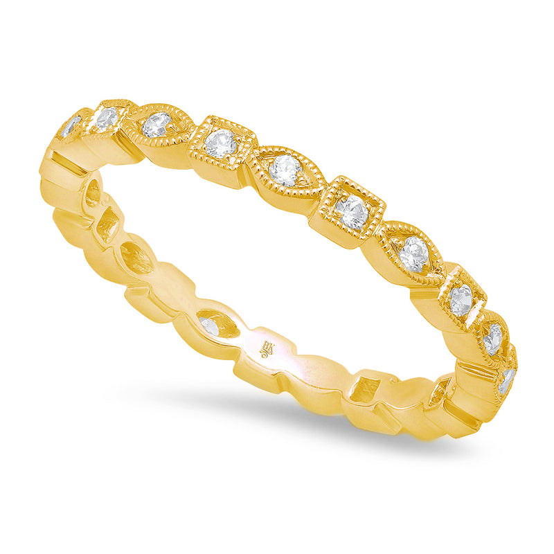 Square and Marquise Shape Diamond Eternity Band | Beverley K