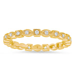 Square and Marquise Shape Diamond Eternity Band | Beverley K