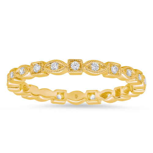 Square and Marquise Shape Diamond Eternity Band | Beverley K