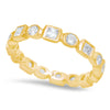 Square and Round Diamond Eternity Band | Beverley K