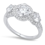 Triple Halo Diamond Engagement Ring Setting | Beverley K