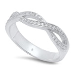 Twisted Double Strand Diamond Half-Way Band | Beverley K