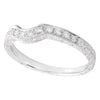 Round Diamond Flush Fit Curved Band