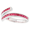 Channel Set Ruby Wrap Around Band