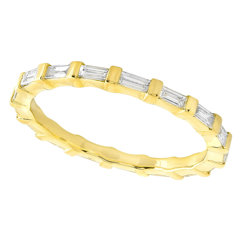 Bar Set Baguette Cut Diamond Eternity Band