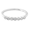 Bezel Set Diamond Fashion Band with Milgrain