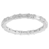 Bar Set Round and Baguette Cut Diamond Eternity Band