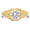 Vintage Inspired Diamond Engagement Semi-Mount
