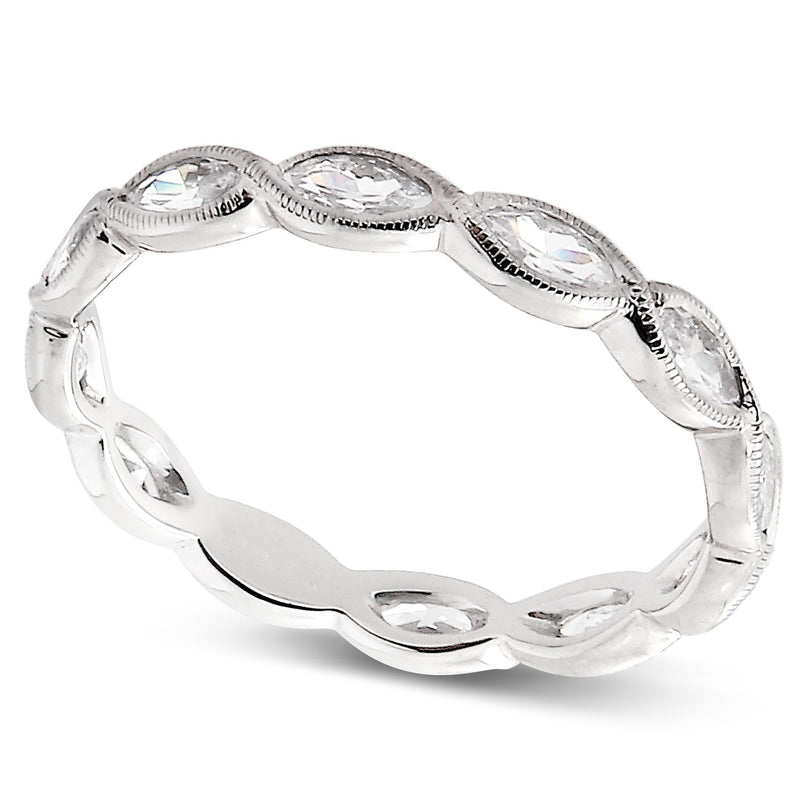 Marquise Cut Diamond Eternity Band