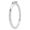 Bezel Set Round Diamond Fashion Band with Milgrain