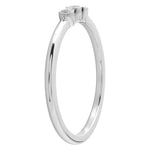 Bezel Set Round Diamond Fashion Band with Milgrain