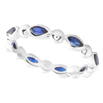 Marquise Cut Sapphire Eternity Band