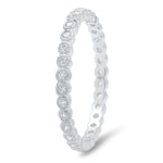 Bezel Set Round Diamond Eternity Band