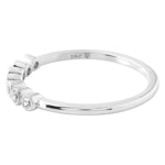 Bezel Set Diamond Fashion Band with Milgrain
