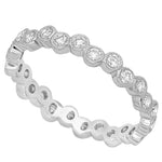 Round Diamond Bezel Set Eternity Band