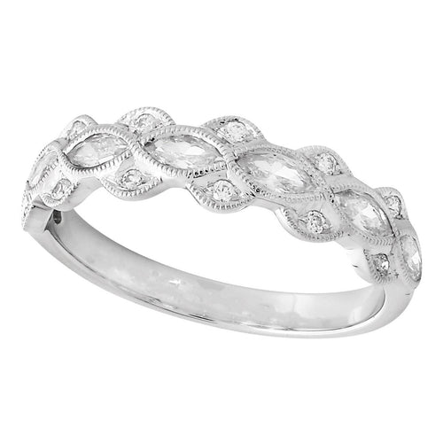 Marquise Cut Diamond Fashion Band