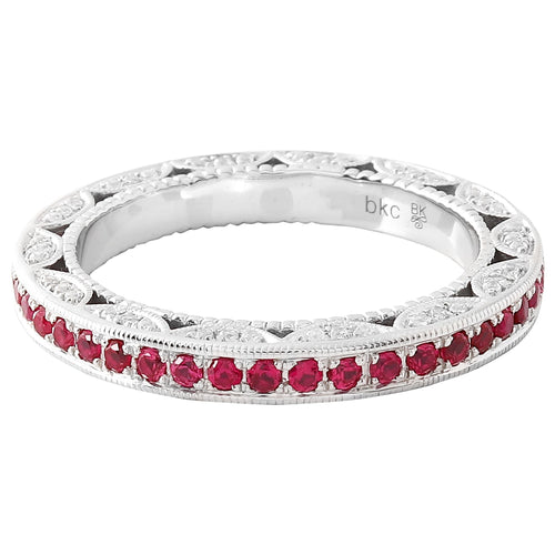 Ruby and Diamonds Eternity Band