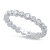 Bezel Set Round Diamonds Eternity Band (SML)