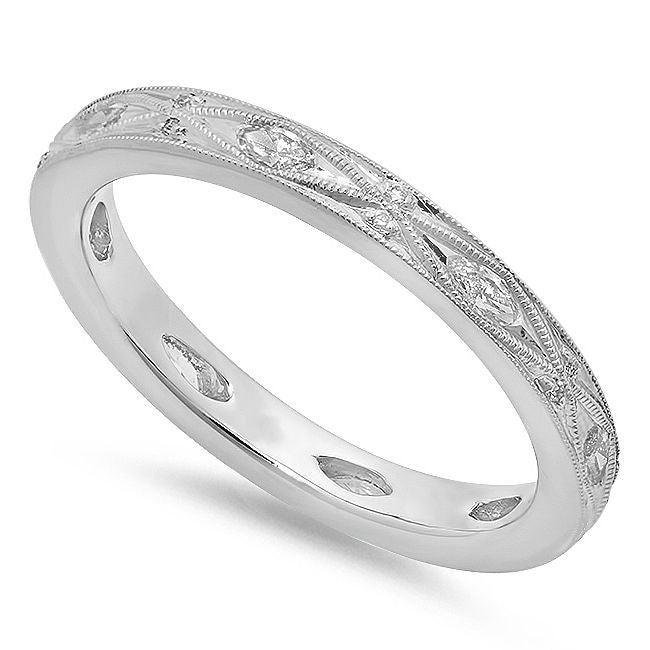 Milgrain Marquise Diamond Band