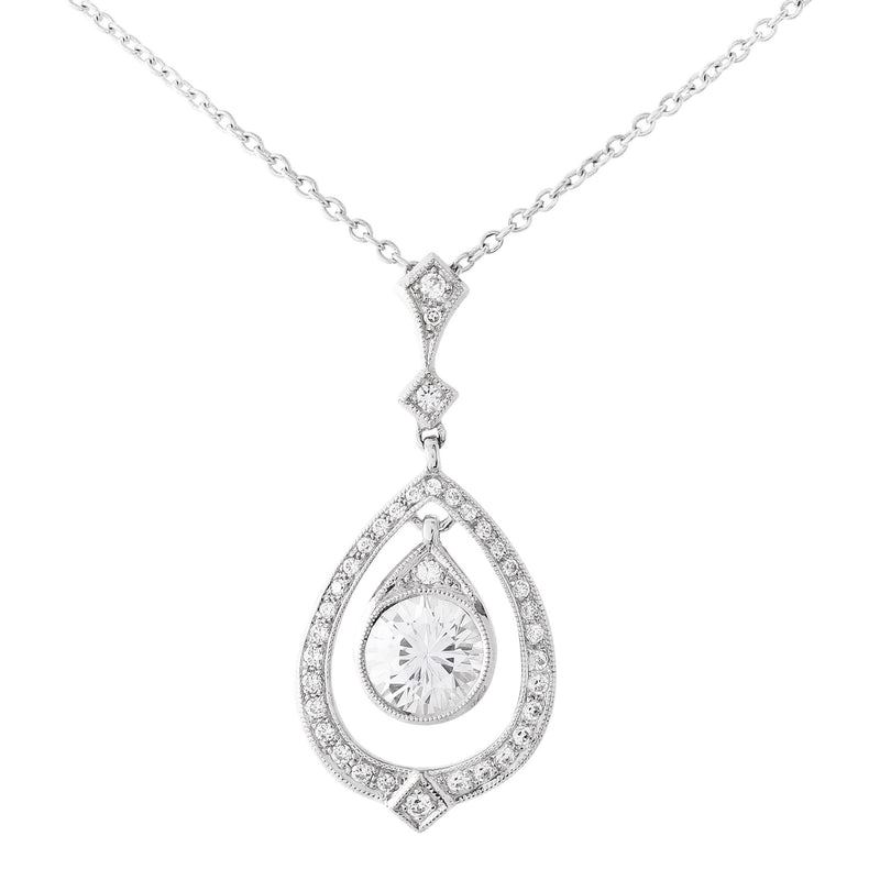 Diamond Bezel Set Pendant