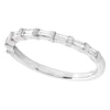 Bar Set Baguette Cut Diamond Band Set Halfway