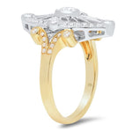 Two-Tone Filigree Diamond Fashion Mount