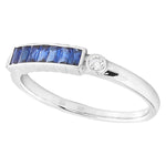 Channel Set Blue Sapphire Fashion Band