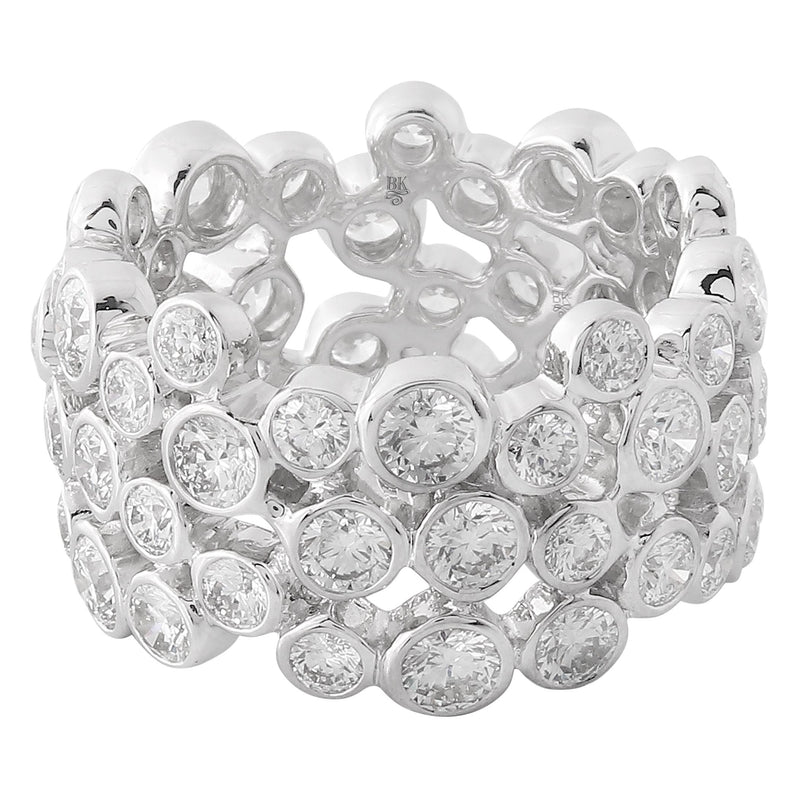 Bezel Set Diamond Bubble Eternity Band