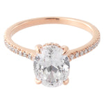 Oval Cut Diamond Engagement Semi-Mount