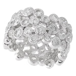 Bezel Set Diamond Bubble Eternity Band