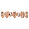 Rose Gold Diamond and Cognac Bubble Band